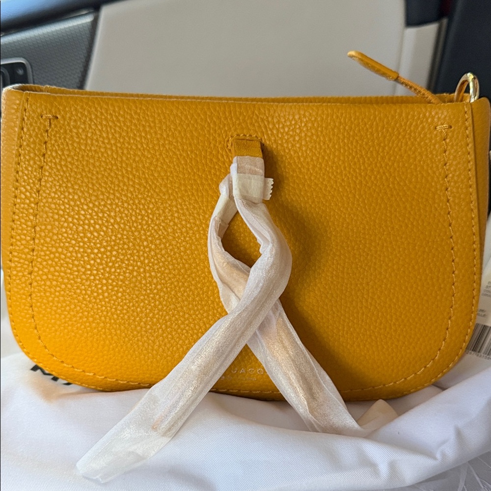 Marc Jacobs Mustard Yellow Maverick Crossbody Bag